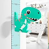 Baby Messlatte Höhe Diagramm für Kinderziemmer Dekoration, 3D beweglicher Dinosaurier Höhenmesser Kindergarten Tier Messlatte Aufrollbare Wandbehang Hö