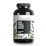 MSM Kapseln - 365 vegane Kapseln - Laborgeprüfte 1600mg Methylsulfonylmethan (MSM) Pulver pro Tagesdosis - Ohne Magnesiumstearat, hochdosiert und in Deutschland p
