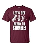Funny Three Stooges Let's Get Ready to Stumble Kurzarm-T-Shirt, Kastanienbraun, XL