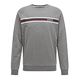 BOSS Herren Sweatshirt Authentic Longsleeve Shirt Loungewear French Terry, Farbe:Grau, Artikel:-033 Grey, Größe:M