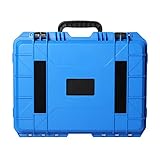 ABS-Kunststoff, versiegelter Werkzeugkoffer, Sicherheitsausrüstung, Kamera-Werkzeugkasten, Koffer, stoßfeste Lagerung, stoßfeste Trockenbox mit Schaumstoff (Farbe: Blau, Größe: 385 x 310 x 1