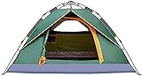 RajoNN Zelt 2-3 Personen Zelt für Camping |Leichtes automatisches Pop-Up-Zelt, doppellagig, wasserdicht, mit Tragetasche für Camping, Wandern, R