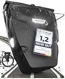 Büchel Fahrradtasche für Gepäckträger I 25.4 L - 100% Wasserdicht I mit Tragegriff und Schultergurt I fahrradtasche gepäckträger, gepäckträgertasche, Fahrrad T