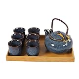 biusgiyeny Chinesisches Teeservice Blaue Japan Teeset Porzellan Geschenkbox Teekanne Set Asia Tee Set Teekanne Teekessel Teeservice Keramik Hellb