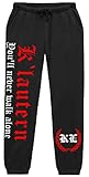 Kaiserslautern Never Walk Alone Herren Jogginghose | Kaiserslautern Hose Kaiserslautern Fanartikel Ultras Sport Lautern Geschenk | M2 Schwarz (XL)