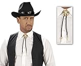 NET TOYS Cowboy Krawatte Western Fliege Binder Westernkrawatte Western Rodeo Kostü