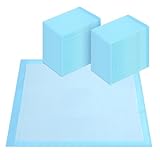 FluffyDream Trainingsunterlage für Hunde und Welpen, 40-Stück 60X60cm Puppy Pads, Welpenunterlagen, Auslaufsicheres 5-Lagiges Design mit Schnell Trocknender Oberfläche, Mittelgroß, B