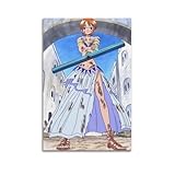 JCNQQAX Anime Nami Poster One Piece Poster Leinwanddruck Moderne Wanddeko für Schlafzimmer (30x45cm)