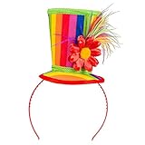 Boland 55510 - Haarreif Blossom, Tiara mit Mini Hut, Kostüm Zubehör für Karneval, Geburtstag oder Mottoparty, Clown Hut, Accessoire für Faschingskostü