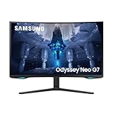 Samsung Odyssey Neo G7 Gaming Monitor S32BG750NP, 32 Zoll, VA-Panel, 4K UHD-Auflösung, AMD FreeSync Premium Pro, 1 ms (G/G) Reaktionszeit, Bildwiederholrate 165 Hz, Schw