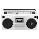 80er Jahre Retro Street Boombox, Kassettenrecorder-Player, Einstellbare Klangqualität, Bluetooth-Verbindung, Aufnahmefunktion, Unterstützt U-Disk/TF-Kartenwiedergabe, Für Ältere M