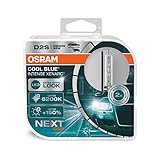 OSRAM Xenarc Cool Blue Intense D2S, 150 Prozent Mehr Helligkeit, Bis Zu 6.200 K, Xenon-Scheinwerferlampe, Led Look, White - Duo Box (2 Lampen)