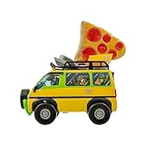 Teenage Mutant Ninja Turtles | Ferngesteuerter Teenage Mutant Ninja Turtles Pizza Blaster, Filmedition - 2,4GHz Ninja Turtles Pizza Van mit Pizza-Werf-Funktion - Spielzeuge und Geschenke ab 5 J