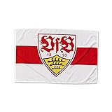 VFB Stuttgart Fahne / Flagge mit Wappen rot/weiss 120 x 80