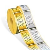 500 exklusive Adressaufkleber, Adressetiketten mit matter Gold- oder Silber-Oberfläche, 6-zeiliger Wunschtext, auf der Rolle vom Versandhaus JUNG