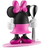 WMF Disney Minnie Mouse Eierbecher mit Löffel, 14cm, lustiger Eierbecher Kinder Mini Mouse, Kunststoff, Cromargan Edelstahl poliert, farbecht, lebensmittelecht, B