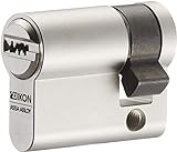IKON RW6 Halbzylinder 10/30 inkl. 5 Schlüssel - Wendeschlüssel-Sicherheitszylinder - Sicherungskarte - Patentschutz bis 2036 - Einzelschließung