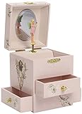 Trousselier - Blumenfeen - Flower Fairies - Musikschmuckdose - Spieluhr - für junge Mädchen - Phosphoreszierend - Leuchtet im Dunkeln - Musik von Rachmaninov - Farbe elfenb
