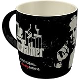 Nostalgic-Art Retro Kaffee-Becher, 330 ml, The Godfather – Strictly Business – Geschenk-Idee für Film-Fans, Keramik-Tasse, Vintage Desig