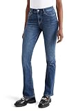 C&A Damen 5-Pocket Jeans Casual Mid Rise/Mid Waist Baumwolle|Denim|Stretch|Polyester|Lycra® Jeans-blau 46 S-L-R