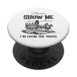 Bitte zeig mir Geduld Ich bin vom Vintage-Pferd der 1900er PopSockets Klebender PopGrip