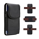 Handyholster Robustes Handy-Holster mit Gürtelclip aus Nylon, kompatibel mit 12mini/13mini/SE2020/8/6/5, kompatibel mit Nokia Lumia 1020, Tragetasche [Stifthalter] [Kartensteckplatz] Schutzhü