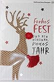 Sheepworld - 90716 - Klappkarte, mit Umschlag, Weihnachten, Nr. 34, Frohes Fest und ein schönes neues J