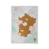 Karte von Frankreich zum Kratzen, 59 x 42 cm – Poster zum Rubbeln der Regionen & Departements Frankreichs – Maps International + 50 Jahre Erfahrung in der Kartograp