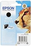 Epson Original T0711 Tinte Gepard, wisch- und wasserfeste (Singlepack) schw