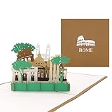 3D Pop Up Karte „Rom - Panorama“ als Souvenir, Gutschein, Einladungskarte, Geburtstagskarte, Einladung und Reiseg