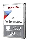 Toshiba X300 10 TB Performance & Gaming 3,5 Zoll interne Festplatte - CMR SATA 6 GB/s 7200 RPM 256 MB Cache - HDWR11AXZST