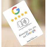 Google Bewertung NFC-Karte – Einfach Kundenbewertungen sammeln, Sichtbarkeit steigern & Vertrauen aufbauen – Direkt per NFC zu Ihrer Google-Bewertungsseite leiten!