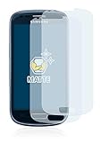 brotect 2x Entspiegelungs-Schutzfolie kompatibel mit Samsung Galaxy S3 Mini I8190 Matte Displayschutz-Folie, Anti-Reflex, Anti-Fingerp