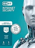 ESET Internet Security 2023 | 3 Geräte | 1 Jahr | Windows (11, 10, 8 und 7), macOS oder Android | Aktivierungscode in Standardverpackung