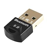 EasyULT USB Bluetooth 5.0 Adapter, Bluetooth Stick, Bluetooth USB Dongle Stick, USB Nano Bluetooth Adapter Dongle Wireless Transmitter und Empfänger für PC Windows 10/8.1/8/7