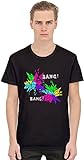 Bang Bang Splash Herren Gildan T-Shirt, Schwarz, 3XL