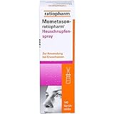 Mometason-ratiopharm® Heuschnupfenspray 50 Mikrogramm/Sprühstoß Nasenspray, Suspension: zur Behandlung von Symptomen einer saisonalen allergischen Rhinitis, 140 Hüb