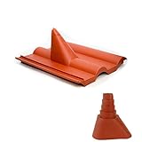 Premium X Frankfurter Dachpfanne Rot SAT Dachabdeckung Pfanne Dachziegel aus Kunststoff PVC Antennen-Durchgangsziegel mit M