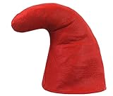 Alsino Zwergenmütze für Erwachsene Wichtelmütze Zwerg Kostüm Karneval Elfenmütze Zwergen Zipfelmütze (KH-304 rot)