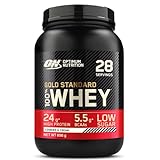 Optimum Nutrition Gold Standard 100% Molkenproteinpulver für Muskelaufbau und -regeneration mit natürlich vorkommendem Glutamin und BCAA-Aminosäuren, Cookies & Cream, 28 Portionen, 896 g