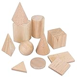 Betzold - Geometriekörper und Grundflächen, 11-tlg. Satz - Holz-Formen Mathe Geometrische Körper Flächen Box