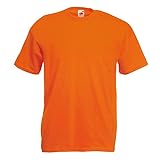 Fruit of the Loom - Classic T-Shirt 'Value Weight' L,Orang