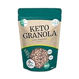 Go-Keto BIO Keto Granola Lemon Poppyseed 290g – Low Carb Keto Müsli für ein leckeres Keto Frühstück, mit Kokoschips, Nüssen, Früchten, Sonnenblumenkern & Kürbiskern, vegan, glutenfrei, lak