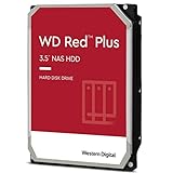 WD Red Plus interne Festplatte NAS 2 TB (3,5'', Workload-Rate 180 TB/Jahr, 5.400 U/min, 128 MB Cache, NASware-Firmware für Kompatibilität, 8 Bays) R