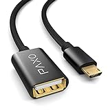 Micro USB OTG Adapter | USB 2.0 | Kompatibel mit Galaxy S7 S6 A10 A01 A7 ('18) J7 ('18) Redmi 7A Moto G8 Huawei Y6 P Smart 2019 P9 L