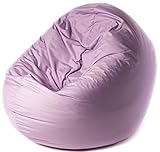 2in1 XXL-Sitzsack Cocoon-Modell für Erwachsene und Kinder - Bean Bag zum Lesen, Spielen, Chillout, Entspannen, Gamer-Stuhl - Sitzpouf mit Polystyrolfüllung - Bodenkissen - Violett-L