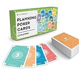Agile Planning Poker Cards - 12 Personen - inklusive Planungspoker E-Book in Deutsch oder Englisch - Planning Poker Karten Set für Scrum Agiles projektmanag