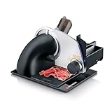 GRAEF Allesschneider SKS700 elektrisch | Universale Schneidemaschine für die Küche | Brotschneidemaschine | Feinschneider inkl. Kombi-Aufsatz PRO | mattschw