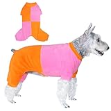 Topkins Hunde-Pyjama, atmungsaktiver Hunde-Pyjama, Fitwarm, Welpenurlaubs-Overall für kleine und mittelgroße Hunde, gemütliche und niedliche Haustier-Outfits, Größe M