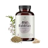 BIONUTRA® Baldrian Kapseln Bio (180 x 750 mg), hochdosiert, deutsche Herstellung, 6-Monatspackung, schlafen und innere R